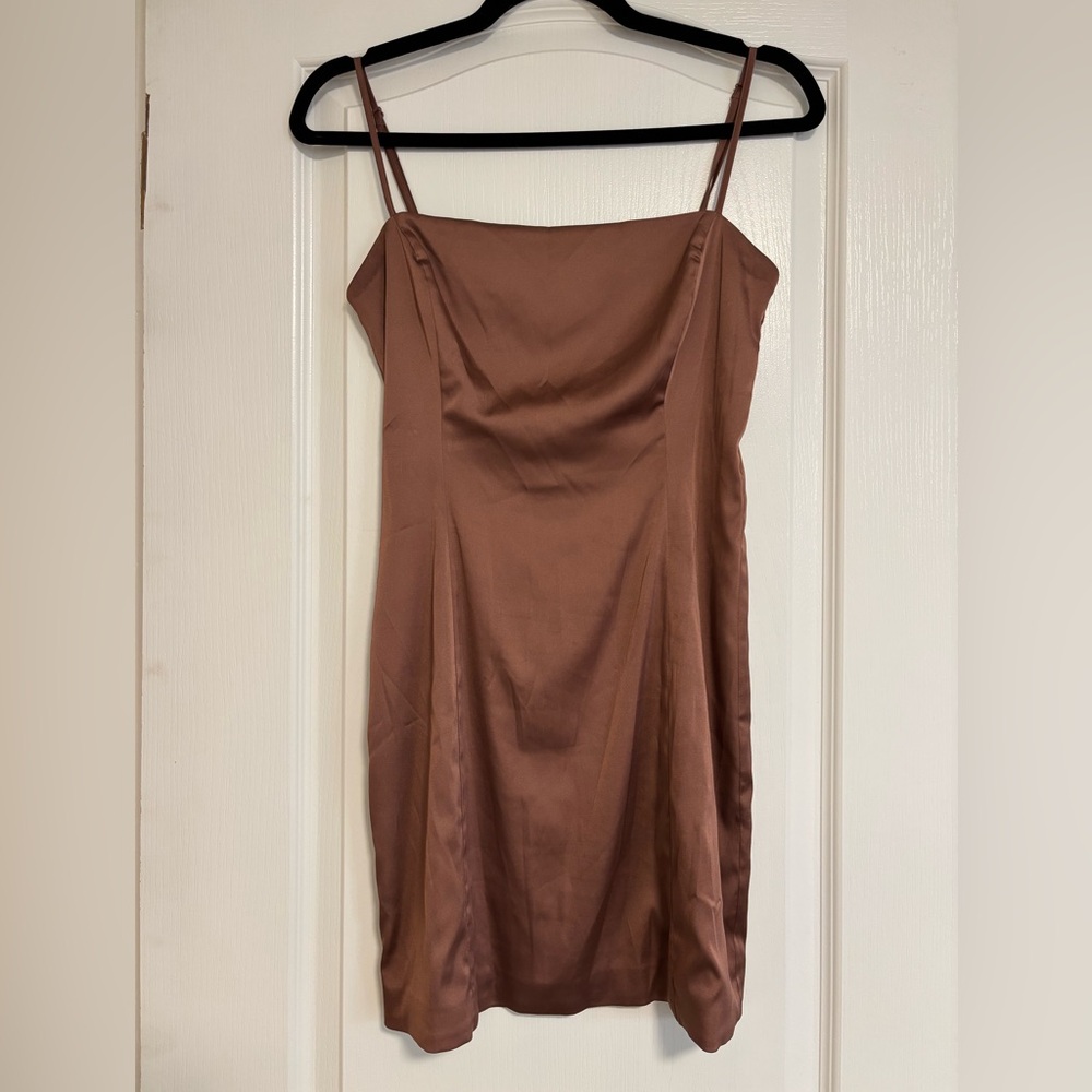 Sunday Best Satin Mini Dress
